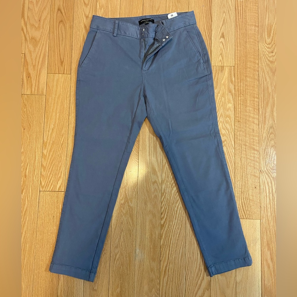 Granite Blue Chino Pants - Banana Republic